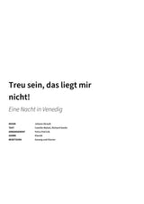 Treu sein, das liegt mir nicht! - Title Page