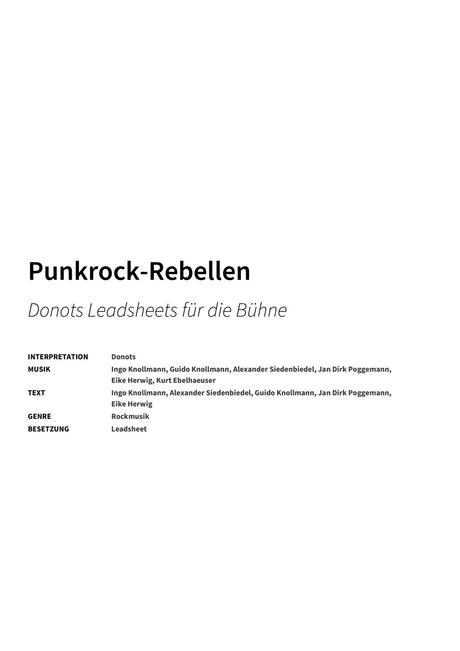 Punkrock-Rebellen - Title Page