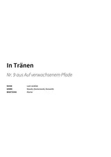 In Tränen - Title Page