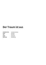 Der Traum ist aus - Title Page
