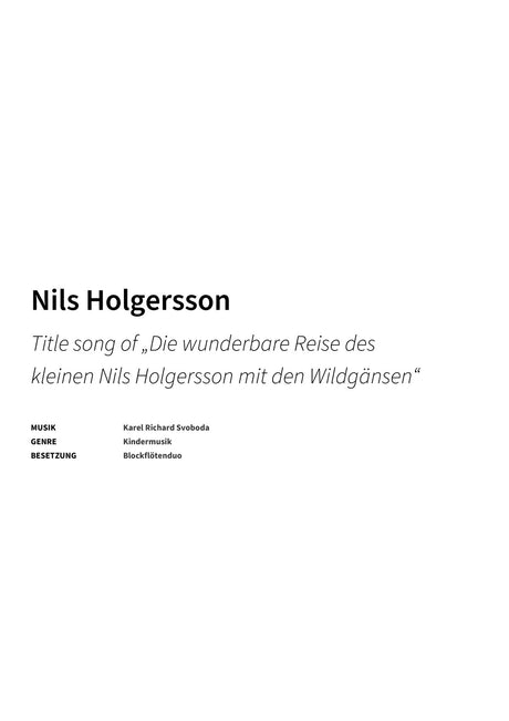 Nils Holgersson - Title Page