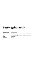 Besser geht's nicht - Title Page