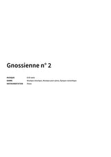 Gnossienne n° 2 - Title Page