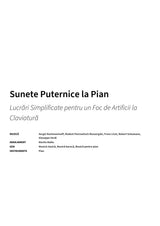 Sunete Puternice la Pian - Title Page