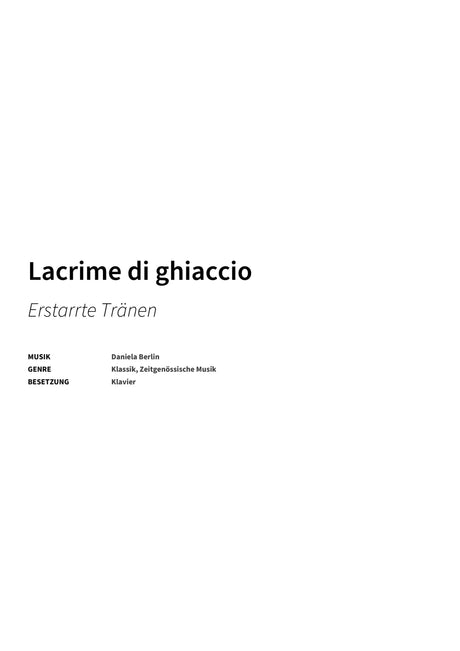 Lacrime di ghiaccio - Title Page