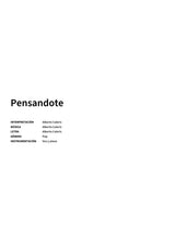 Pensandote - Title Page