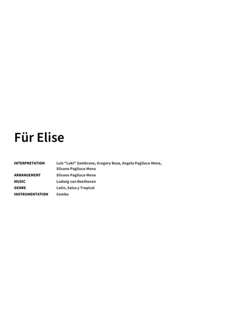 Für Elise - Title Page