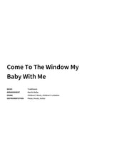Come To The Window My Baby With Me - Title Page