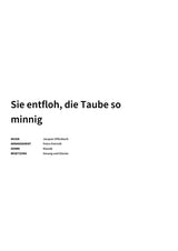 Sie entfloh, die Taube so minnig - Title Page