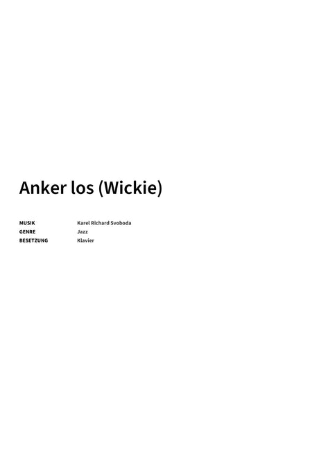 Anker los - Title Page