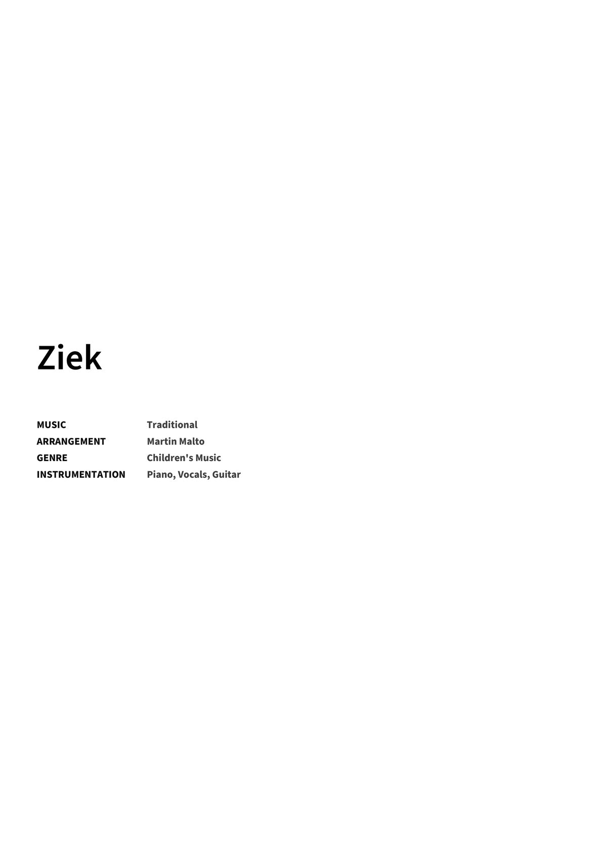 Ziek - Title Page