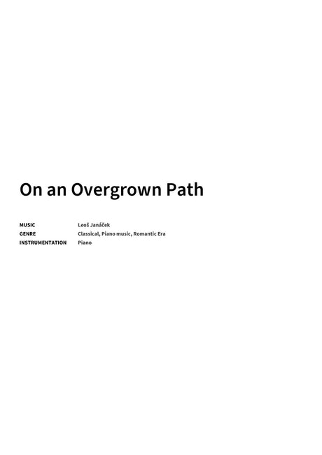 On an Overgrown Path - Title Page