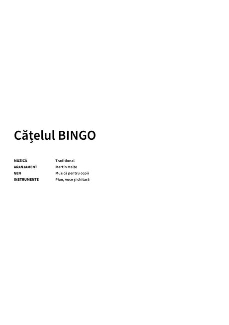 Cățelul BINGO - Title Page