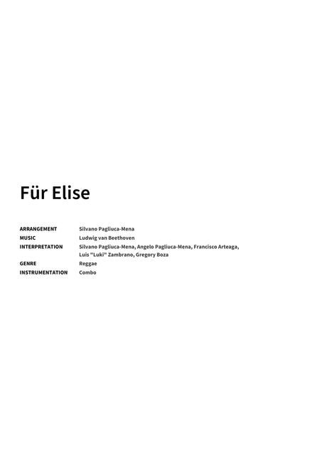 Für Elise - Title Page