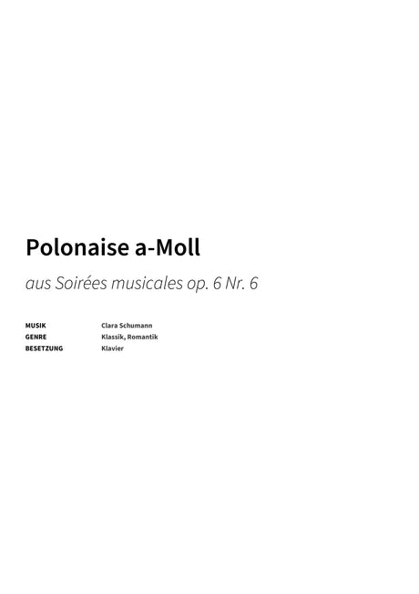 Polonaise a-Moll - Title Page