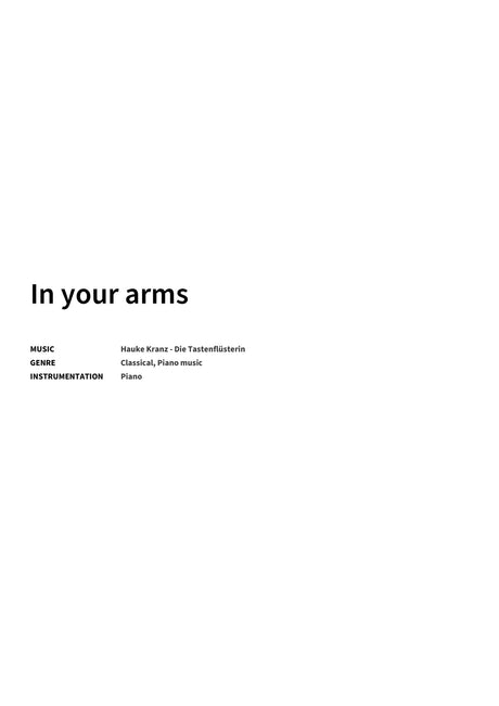 In your arms - Title Page
