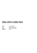 Alles still in süßer Ruh - Title Page