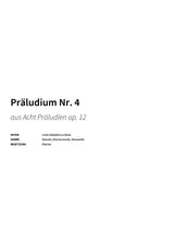 Präludium Nr. 4 - Title Page