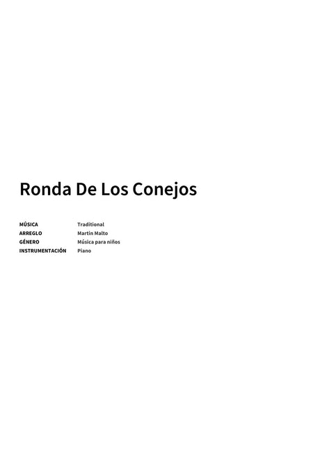 Ronda De Los Conejos - Title Page