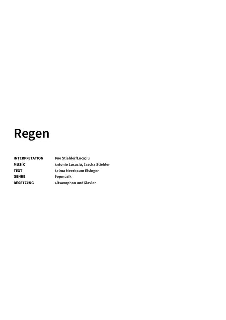 Regen - Title Page