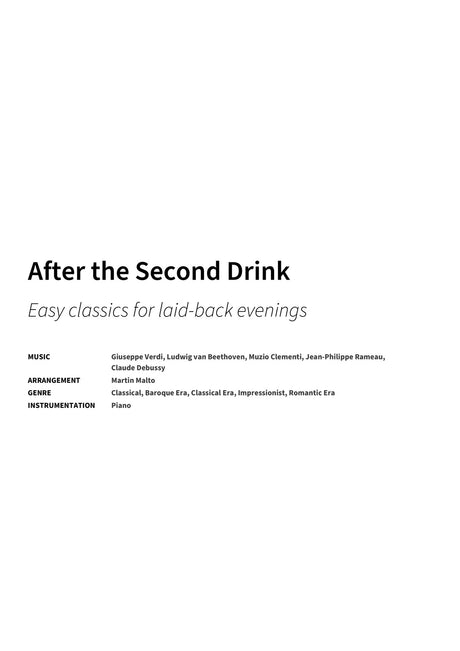 After the Second Drink - Title Page