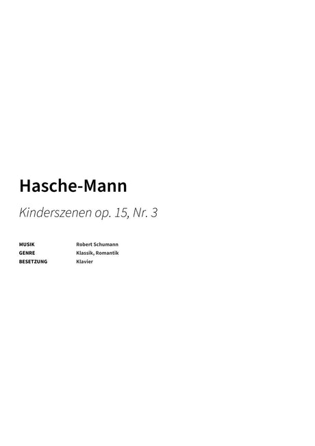 Hasche-Mann - Title Page