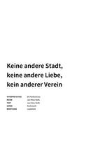 Keine andere Stadt, keine andere Liebe, kein anderer Verein - Title Page