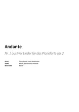 Andante - Title Page