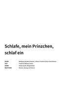 Schlafe, mein Prinzchen, schlaf ein - Title Page