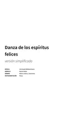 Danza de los espíritus felices - Title Page