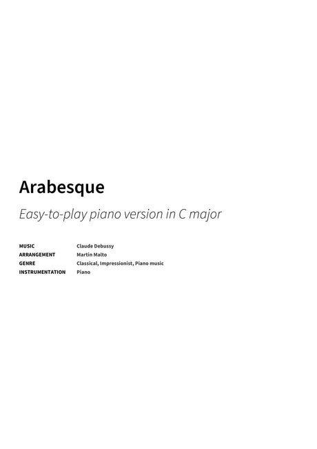Arabesque - Title Page