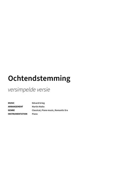 Ochtendstemming - Title Page