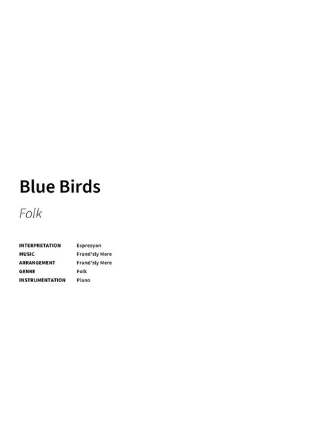 Blue Birds - Title Page