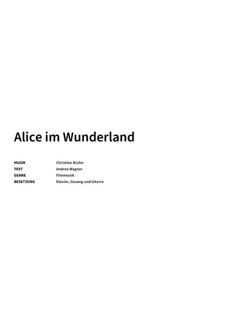 Alice im Wunderland - Title Page