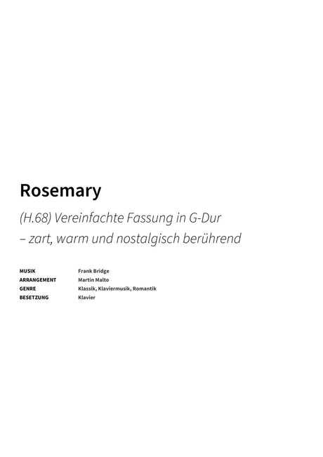 Rosemary - Title Page
