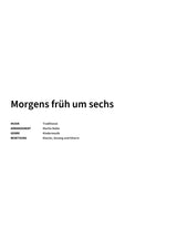 Morgens früh um sechs - Title Page