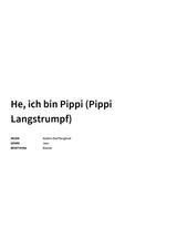 He, ich bin Pippi (Pippi Langstrumpf) - Title Page