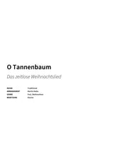 O Tannenbaum - Title Page
