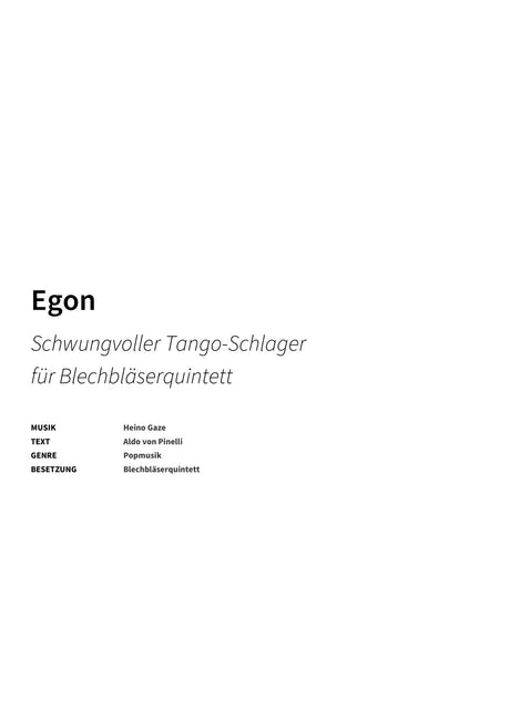 Egon - Title Page