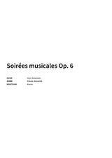Soirées musicales op. 6 - Title Page