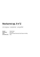 Nocturne op. 9 n°2 - Title Page