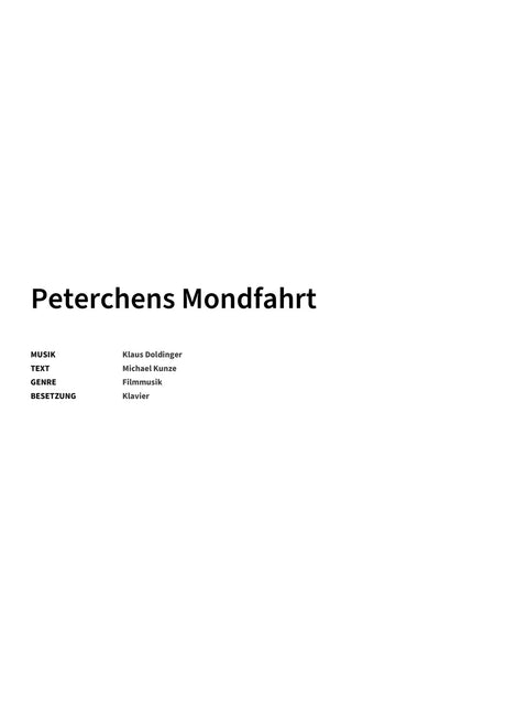 Peterchens Mondfahrt - Title Page