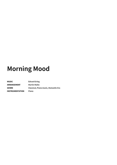 Morning Mood - Title Page
