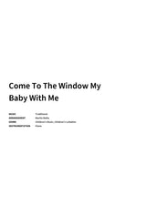 Come To The Window My Baby With Me - Title Page