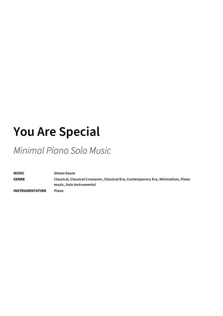 You Are Special - Title Page