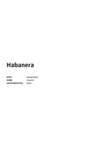 Habanera - Title Page