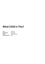 What Child Is This? - Title Page