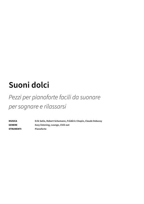 Suoni dolci - Title Page