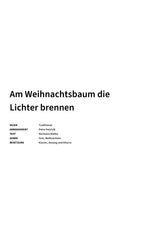 Am Weihnachtsbaum die Lichter brennen - Title Page