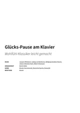 Glücks-Pause am Klavier - Title Page